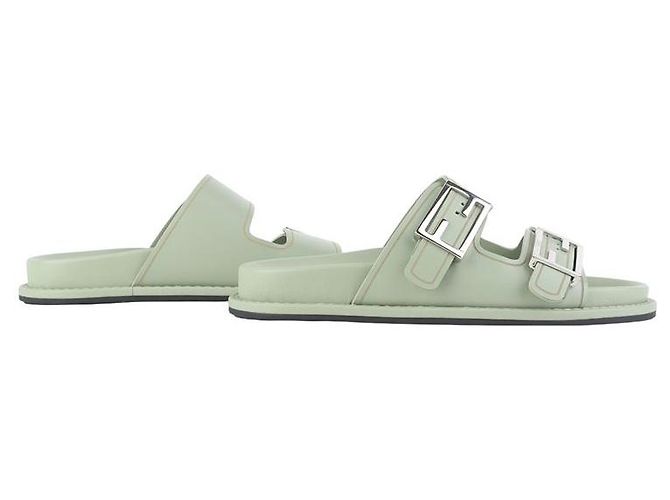 Fendi Sandali Slide in Pelle Taglia Bianco - vista 6