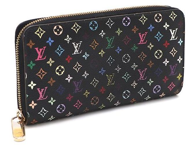 Zippy Louis Vuitton Portafoglio con zip Monogram Black Multi Nero - vista 2