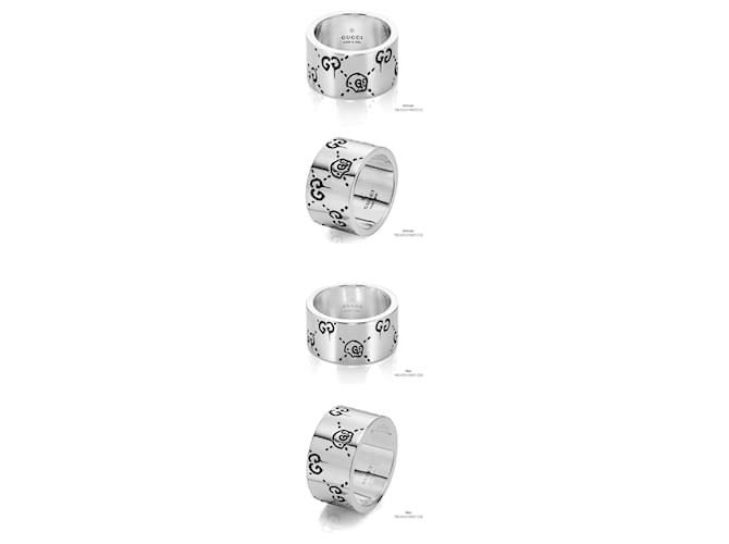Gucci Ghost Skull Silver Ring Silvery - view 2