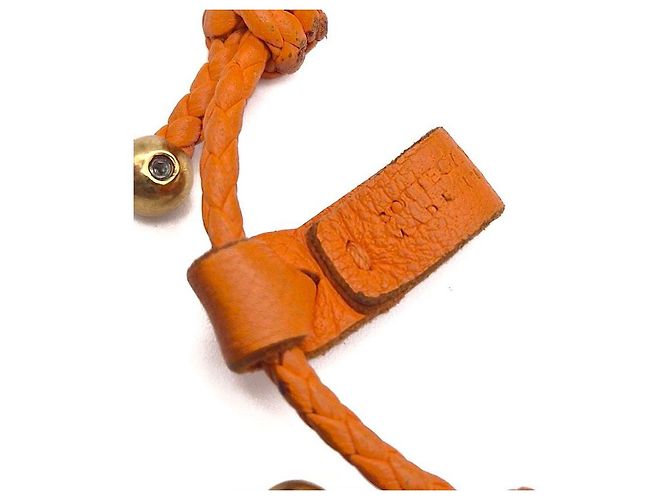 Bottega Veneta Bracciale in maglia Intrecciato Arancione - vista 5