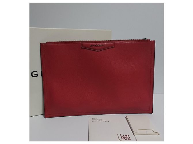 Givenchy Clutch Antigona Unisex Rosso - vista 13