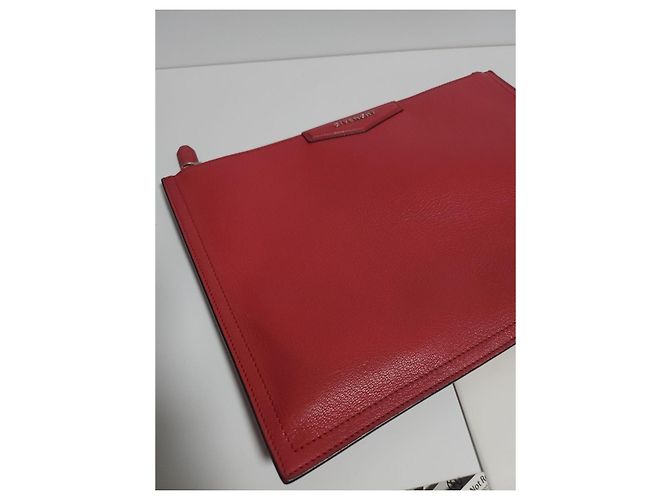 Givenchy Clutch Antigona Unisex Rosso - vista 3