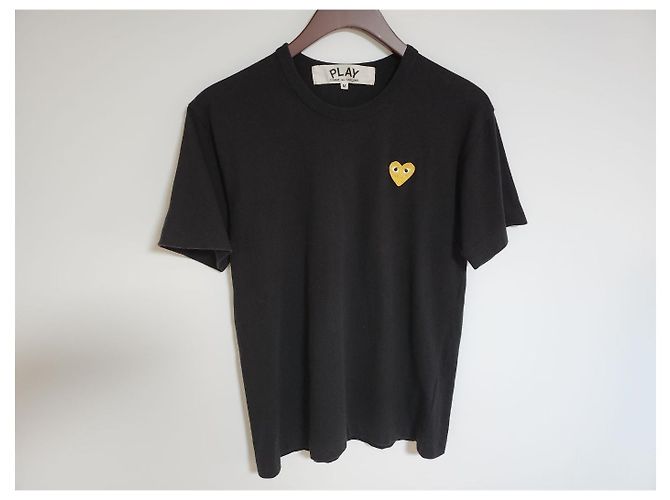 Comme Des Garcons T-shirt a maniche corte da uomo con applicazioni in nero e oro - vista 5