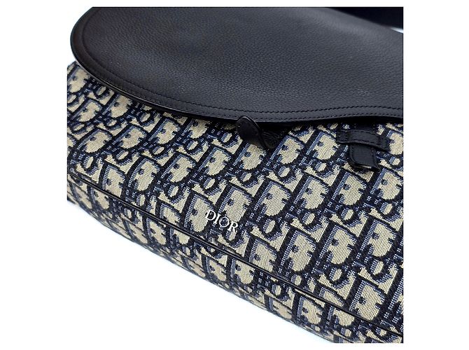 Dior Borsa Messenger Oblique Saddle Large Marrone - vista 4