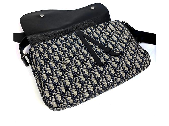 Dior Borsa Messenger Oblique Saddle Large Marrone - vista 5