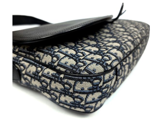 Dior Borsa Messenger Oblique Saddle Large Marrone - vista 7