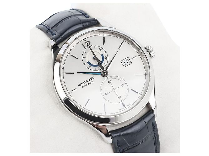 Montblanc Heritage Chronométrie GMT Dual Time Sissurback Folding Buckle White - view 2