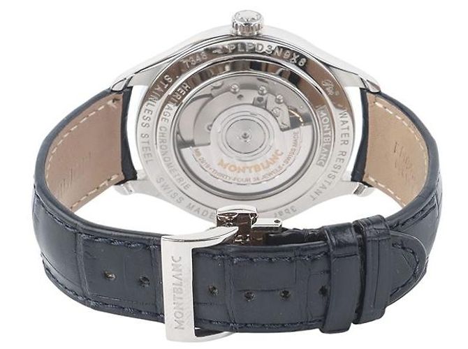 Montblanc Heritage Chronométrie GMT Dual Time Sissurback Folding Buckle White - view 5