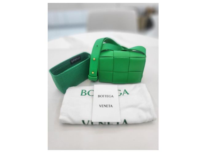 Bottega Veneta Borsa a tracolla Candy Mini Cassette Verde - vista 10