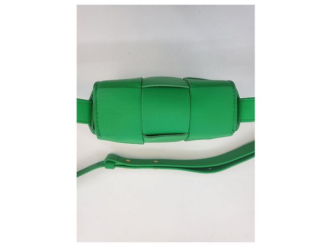 Bottega Veneta Borsa a tracolla Candy Mini Cassette Verde - vista 3