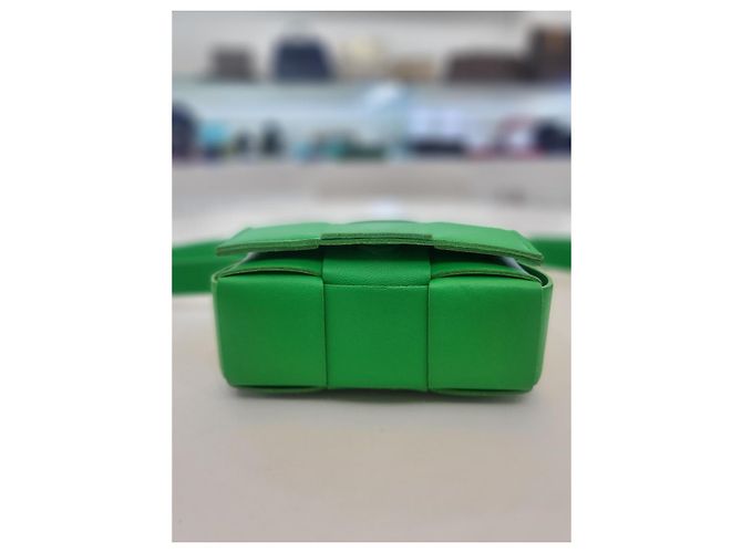 Bottega Veneta Borsa a tracolla Candy Mini Cassette Verde - vista 7