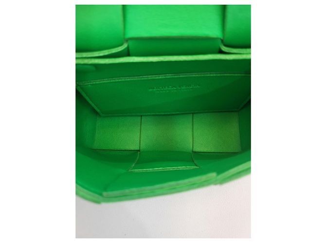 Bottega Veneta Borsa a tracolla Candy Mini Cassette Verde - vista 8