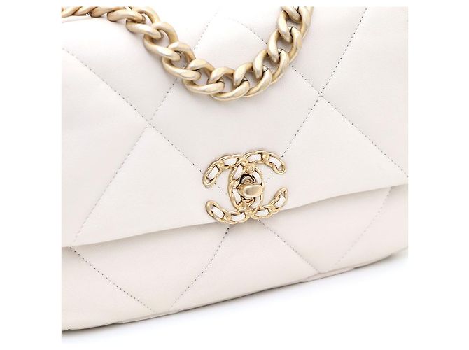 Borsa Chanel Beige Small Medium Flap Bag Borsa Tote Borsa a tracolla Borsa Crossbody Marrone - vista 4