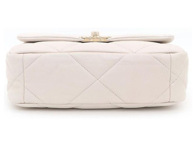 Borsa Chanel Beige Small Medium Flap Bag Borsa Tote Borsa a tracolla Borsa Crossbody Marrone - vista 7