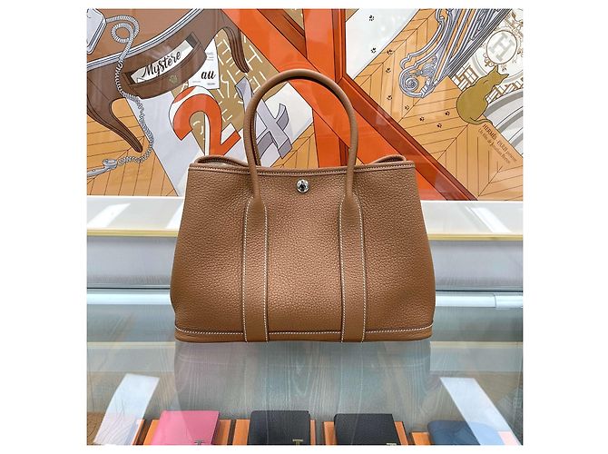 Hermès Garden Party Gold Stamp Gold D'oro - vista 2