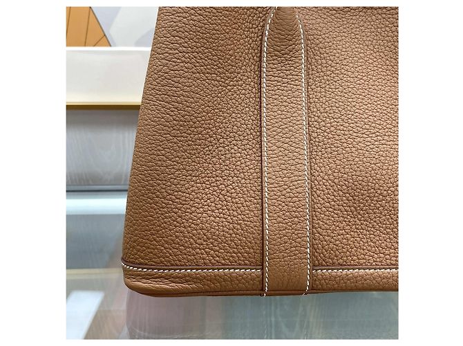 Hermès Garden Party Gold Stamp Gold D'oro - vista 8