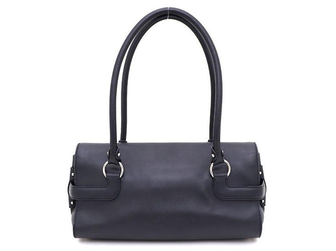 Borsa a tracolla Baguette Salvatore Ferragamo DY Silver Gancini Buckle Blu - vista 3