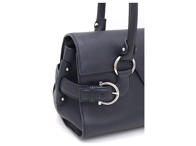 Borsa a tracolla Baguette Salvatore Ferragamo DY Silver Gancini Buckle Blu - vista 5