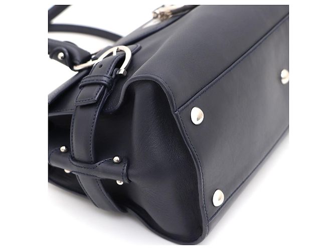 Borsa a tracolla Baguette Salvatore Ferragamo DY Silver Gancini Buckle Blu - vista 6