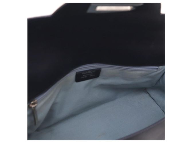 Borsa a tracolla Baguette Salvatore Ferragamo DY Silver Gancini Buckle Blu - vista 8