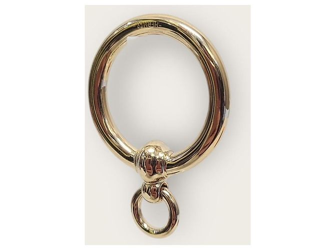 Ring Hermès Anillo para bufanda de aro dorado - vista 2