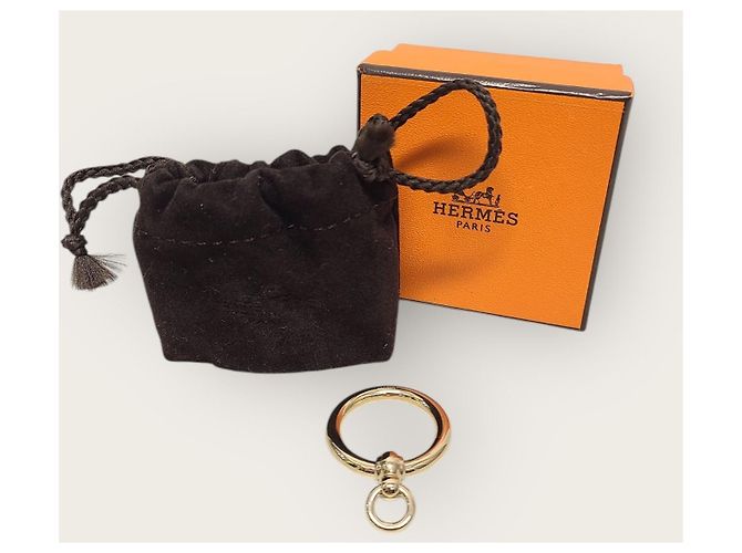 Ring Hermès Anillo para bufanda de aro dorado - vista 5