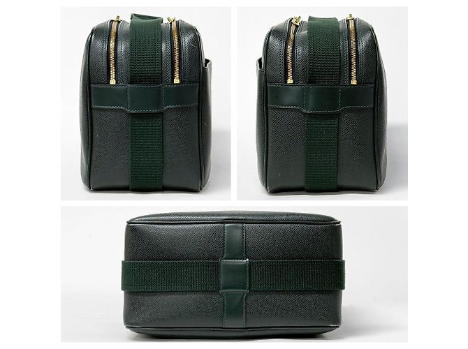 Louis Vuitton Borsa a tracolla Taiga Reporter PM Verde - vista 17