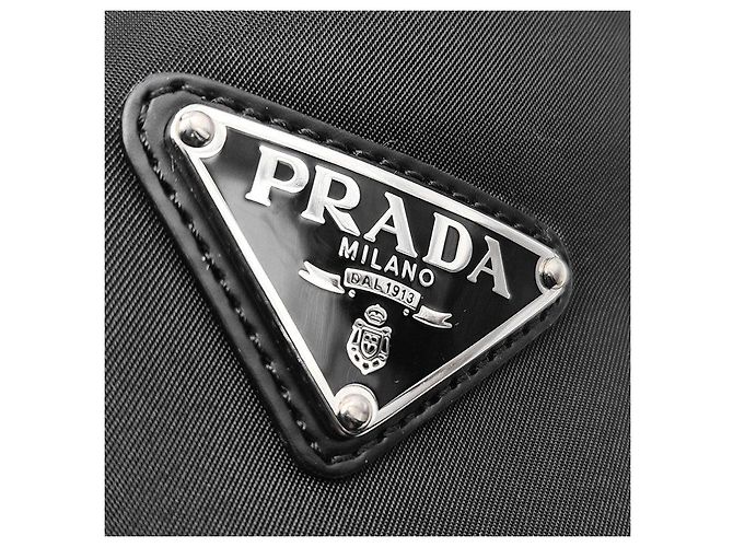 Prada Botas altas con cordones de nailon cepillado Negro - vista 7