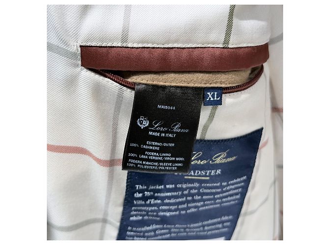 Loro Piana Giacca in cashmere Roadster (A+/XL) Marrone - vista 9