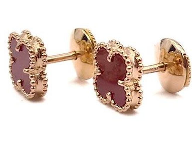 Van Cleef & Arpels Boucles d'oreilles Sweet Alhambra Rose - vue 2