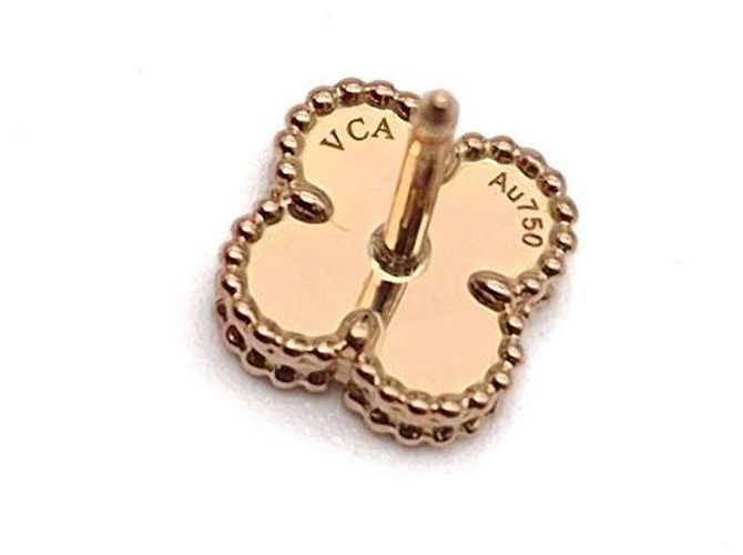 Van Cleef & Arpels Boucles d'oreilles Sweet Alhambra Rose - vue 4
