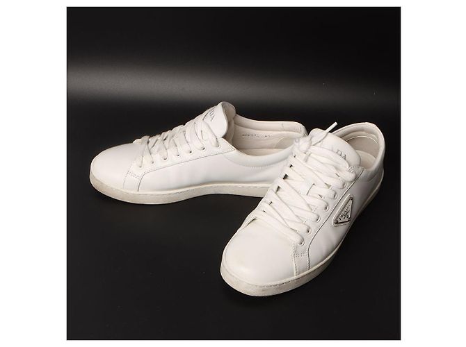 Prada Sneakers spazzolate (Scontrino del grande magazzino) Bianco - vista 3