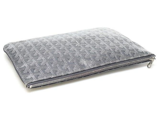 Clutch Sena MM in tela Goyard colore speciale grigio Marrone - vista 5