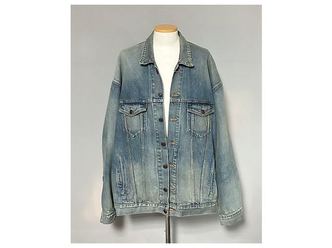 Balenciaga Logo Printed Denim Jacket Multiple colors - view 2