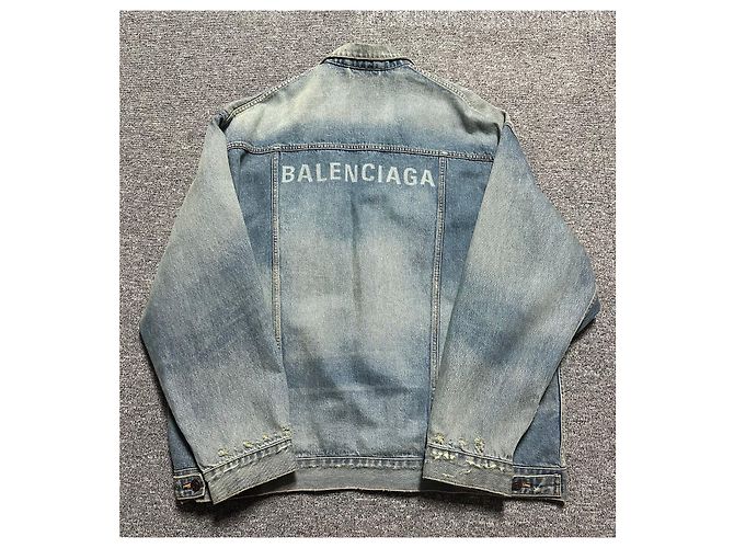 Balenciaga Logo Printed Denim Jacket Multiple colors - view 3