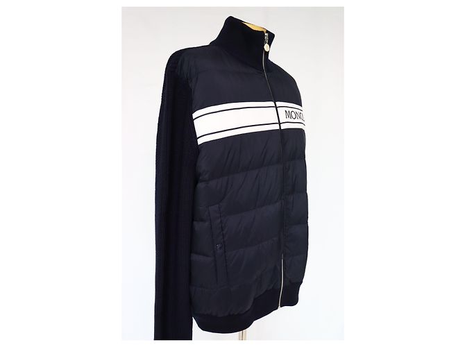 Moncler Malha Acolchoada com Zíper Preto - vista 6