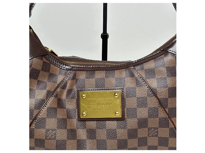 Louis Vuitton Borsa a tracolla Hobo Tems GM in Damier Ebene Multicolore - vista 11