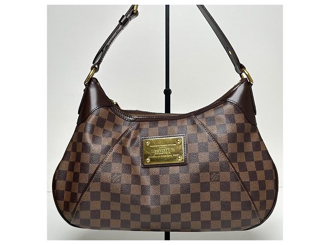 Louis Vuitton Borsa a tracolla Hobo Tems GM in Damier Ebene Multicolore - vista 2
