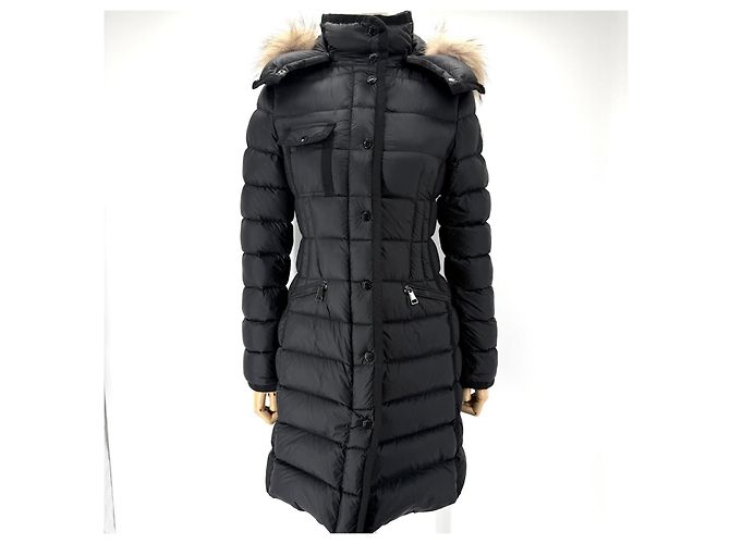 Piumino lungo da donna Moncler Herminper Nero - vista 2