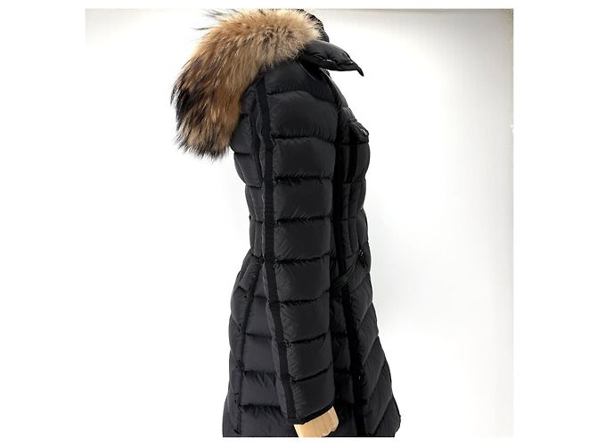 Piumino lungo da donna Moncler Herminper Nero - vista 5
