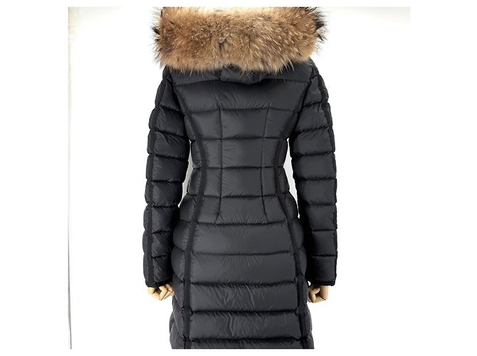 Piumino lungo da donna Moncler Herminper Nero - vista 6