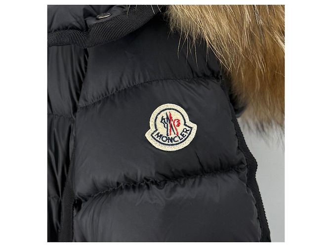 Piumino lungo da donna Moncler Herminper Nero - vista 7