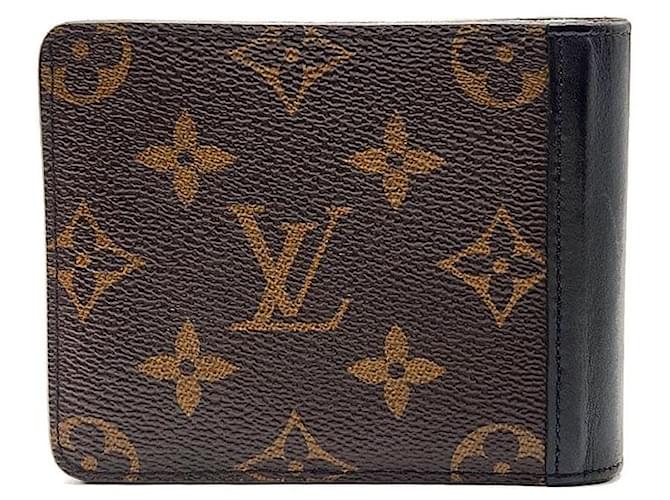 Louis Vuitton Monogram Macassar Multiple Wallet Black - view 2
