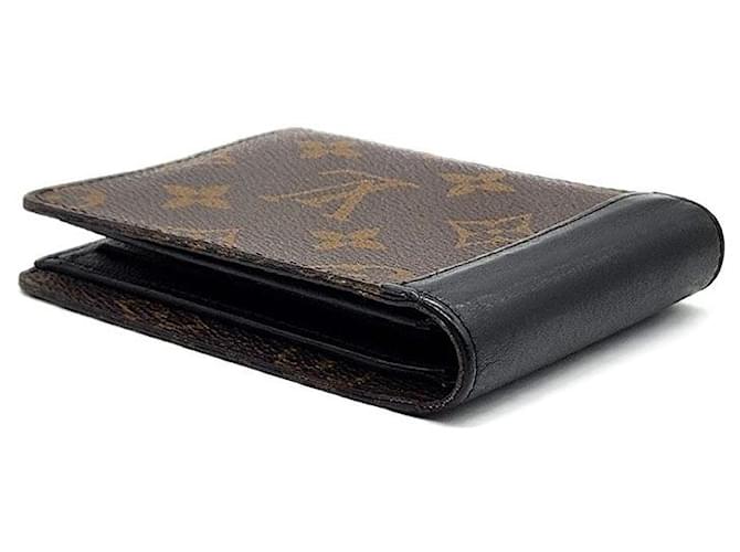 Louis Vuitton Monogram Macassar Multiple Wallet Black - view 3