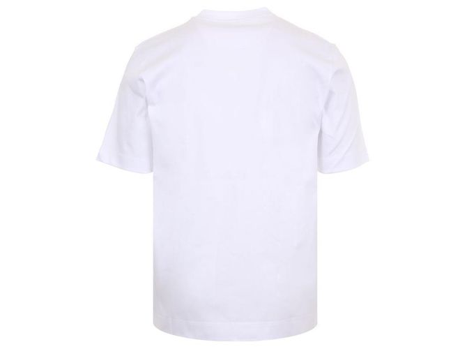 Fendi ARYY FF T-Shirt in Weiß mit Metall-Logo - Ansicht 3