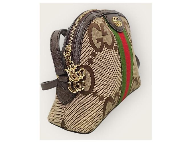 Gucci Piccola borsa a tracolla Ophidia GG Supreme Marrone - vista 3