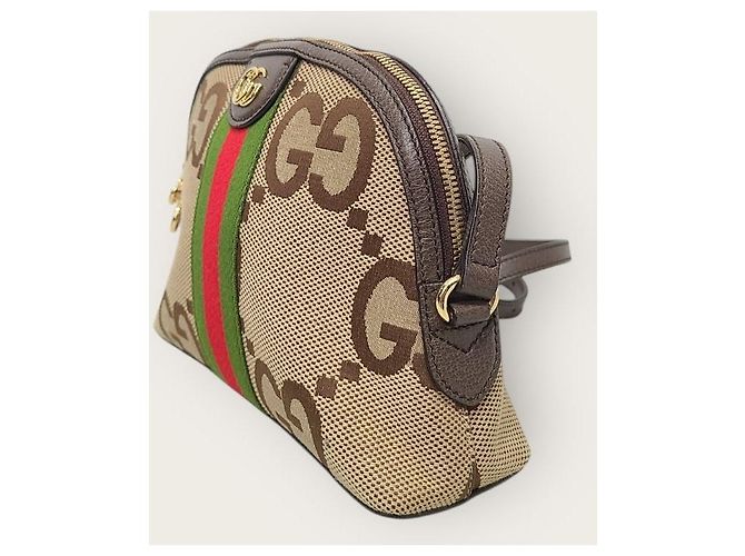 Gucci Piccola borsa a tracolla Ophidia GG Supreme Marrone - vista 4