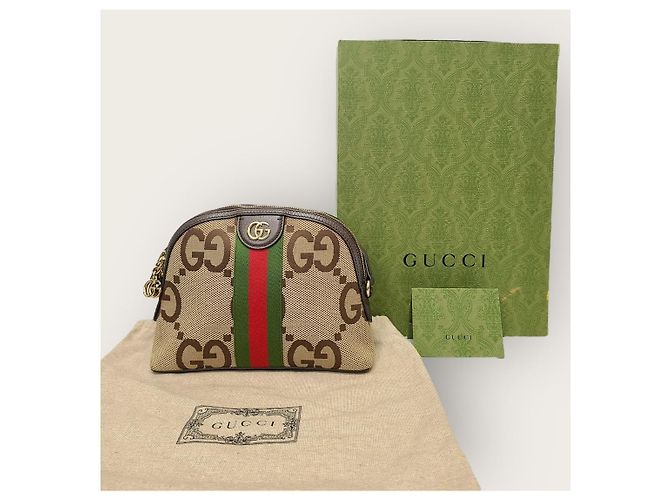 Gucci Piccola borsa a tracolla Ophidia GG Supreme Marrone - vista 8