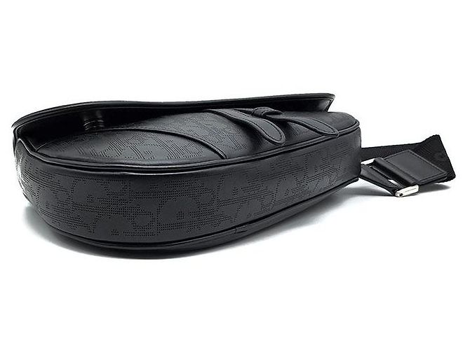 Dior Borsa Saddle Oblique Uomo Nero - vista 7