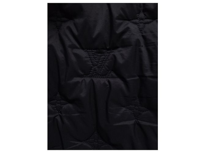 Louis Vuitton Bomber imbottito con cappuccio e monogramma nero - vista 3